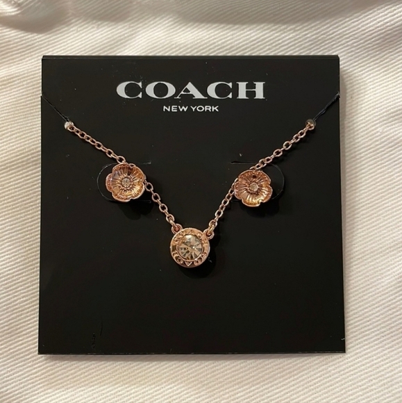 🔹️ Coach🔹️ jewelry necklace and earrings set ✨️ - Picture 1 of 3
